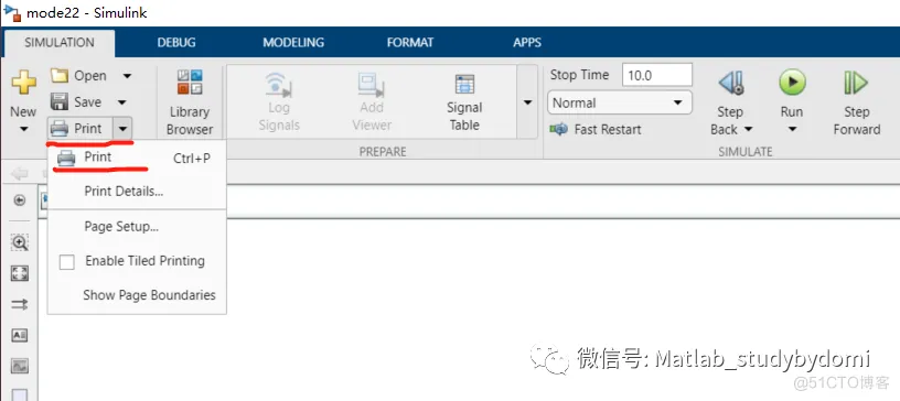 保存Simulink仿真模型为图片或者PDF的方法_句柄_02